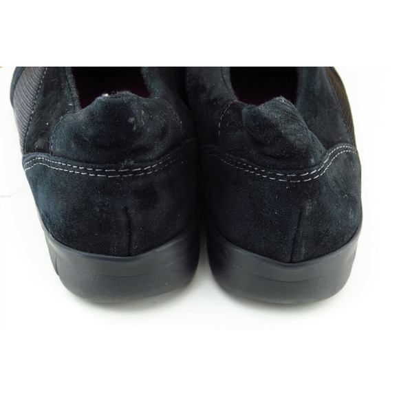 Munro Women Size 7.5 M Black Leather Slip On Flats Comfort Casual - Picture 5 of 8